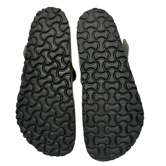 BIRKENSTOCK GIZEH Soft Footbed Silver Sparkle Thong Sandals Women's 37 US 6-6.5 - Picture 14 of 16